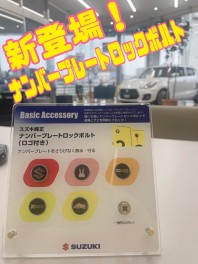 【ロゴ付！】ロックボルトでナンバープレートの盗難対策！